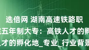 选倍网 湖南高速铁路职业技术学院五年制大专：高铁人才的孵化地_专业_行业背景_铁道
